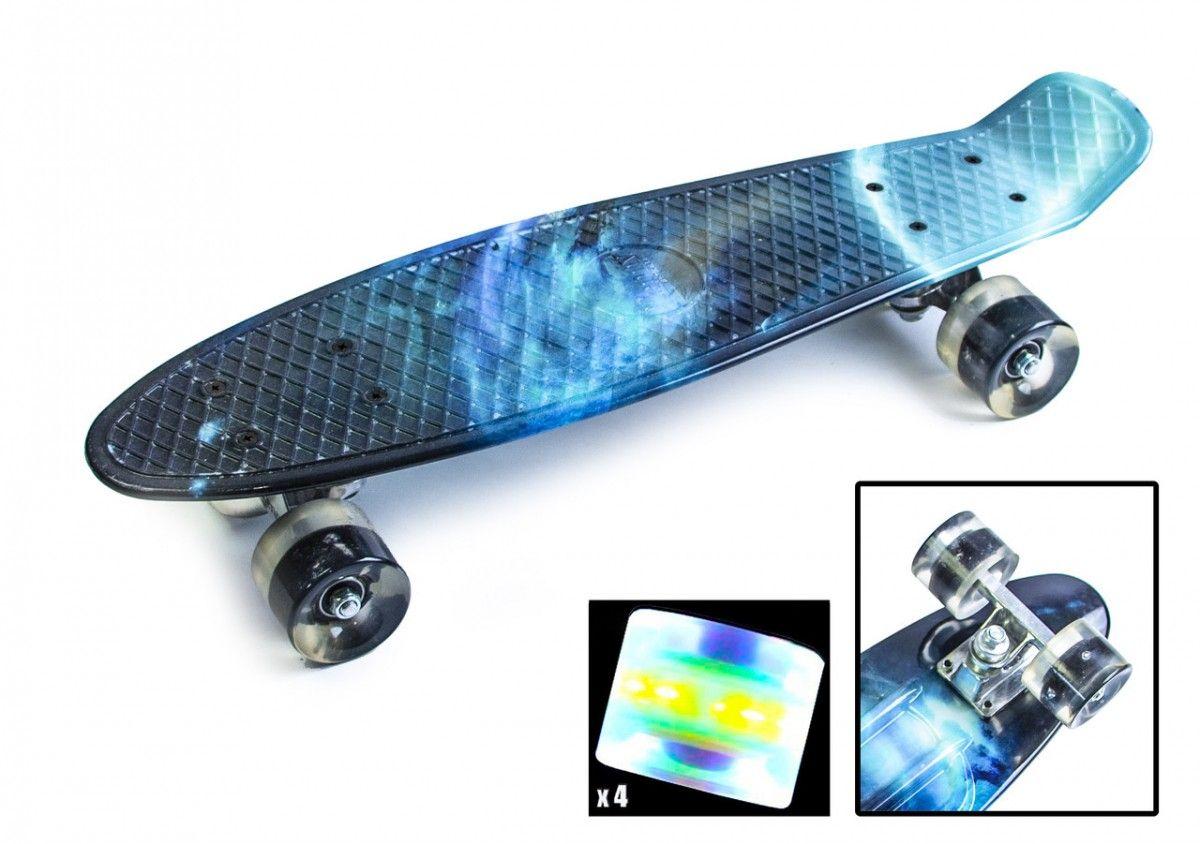 Penny Board "Galaxy", світяться колеса