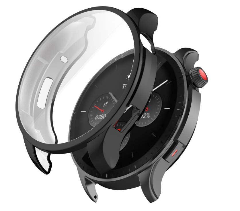 Чохол-накладка DK Silicone Face Case для Xiaomi Amazfit GTR 4 (black)