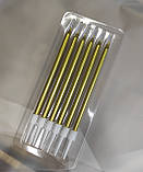 Набір свічок для торта (золото) - 6 шт., фото 2