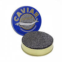 Зерниста малосольна чорна осетрова ікра в банці, 250 г, від Caviar, аквакультура