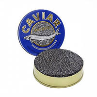 Зернистая малосольная черная осетровая икра в банке, 250 г, от Caviar, аквакультура
