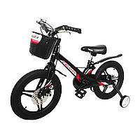 Детский двухколесный велосипед Crosser HUNTER Premium 14, магниевая рама, литые диски 14 дюймов, Черный