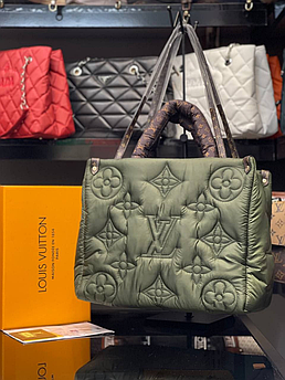 Жіноча сумка Louis Vuitton, хакі, текстиль 41*31*16см, 931023