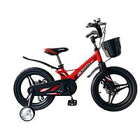 Детский двухколесный велосипед Crosser HUNTER Premium 18, магниевая рама, литые диски 18 дюймов, Красный