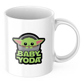 Чашка з принтом 330 мл Baby Yoda