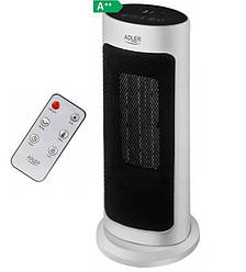 Тепловентилятор колонний керамічний нагрівач Adler AD 7738 2000 Вт з пультом ДК Білий