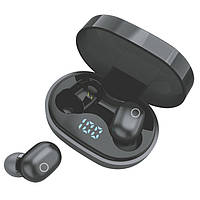 Навушники Bluetooth Walker WTS-11, бездротові TWS, з мікрофоном, з LED-дисплеєм, чорний колір
