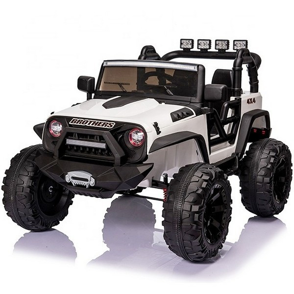 Дитячий електромобіль джип Jeep Wrangler Bambi 200 вт білий