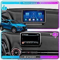 Штатна магнітола Lesko для Mazda CX-3 I 2015-2018 екран 9" 6/128Gb 4G Wi-Fi GPS Top 7шт, фото 3