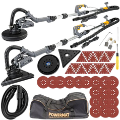 ШЛІФУВАЛЬНА МАШИНА (ЖИРАФ) для стін Powermat PL-09354  (з трикутною насадкою)