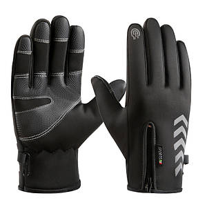 Сенсорні непродувні рукавиці на флісі (Windstopper) XXL/10"/25 см.