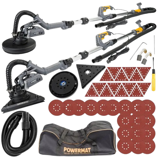 ШЛІФУВАЛЬНА МАШИНА (ЖИРАФ) для стін Powermat PL-09354 (з трикутною насадкою)