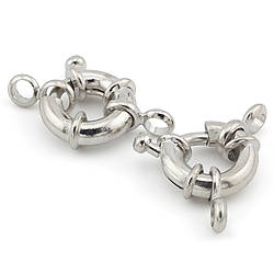 Карабін шпрингель штурвал мідний 11х15 мм Платина 1 шт.