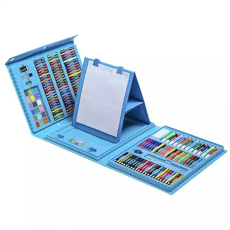 Набор для рисования и творчества в чемоданчике с мольбертом Super Mega Art Set Голубой 208 - фото 1 - id-p1121271461