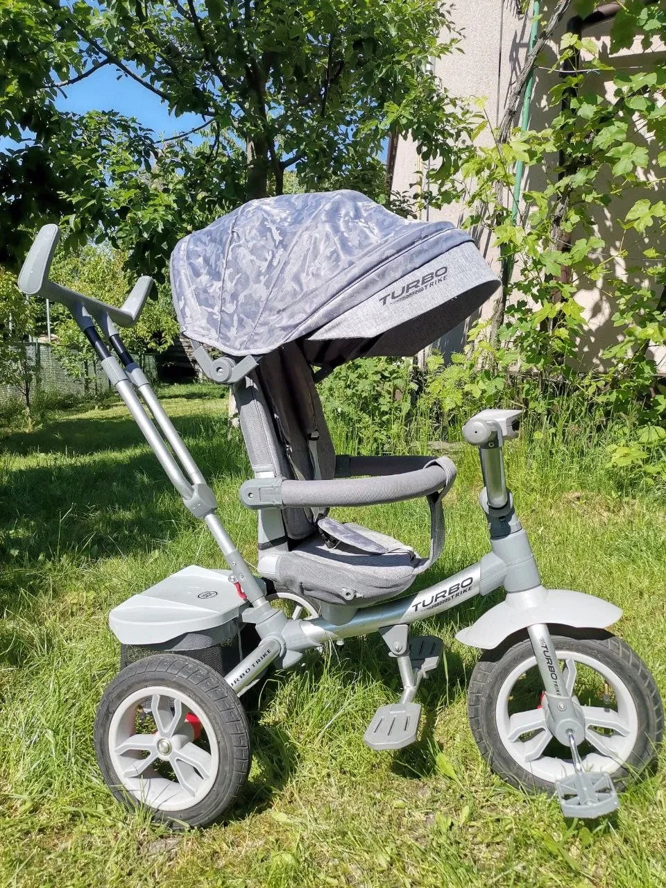 Дитячий триколісний велосипед TurboTrike 4058-19 велосипед-коляска