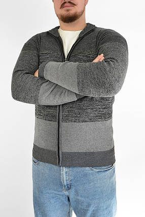 Светр чоловічий з коміром на блискавці демісезонний Кофта демісезонна Wandeng (Угорщина) L — 3XL, фото 1