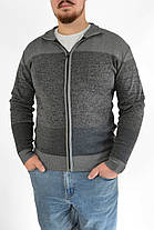 Светр чоловічий з коміром на блискавці демісезонний Кофта демісезонна Wandeng (Угорщина) L — 3XL, фото 4