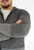 Светр чоловічий з коміром на блискавці демісезонний Кофта демісезонна Wandeng (Угорщина) L — 3XL, фото 2