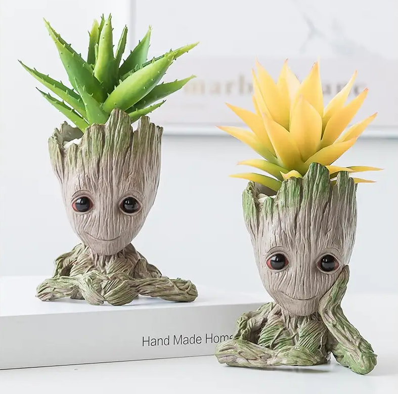 Комплект горщиків кашпо для квітів та канцелярії Грут Groot G1 G2, фото 1