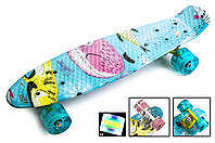 Penny Board "Cool Cat" Светящиеся колеса