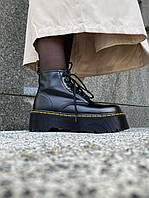 Женские ботинки Dr. Martens Jadon Ankle Black черные термо кожаные