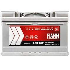 Автомобільний акумулятор FIAMM Titanium Pro 75 Ah 730 А R+ (правий +)