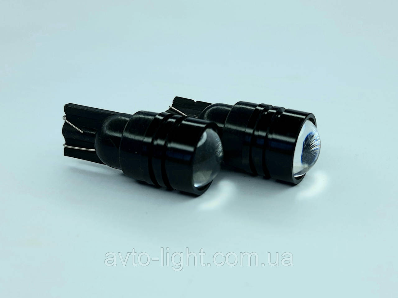 T10 led W5W 5630 2 SMD (лінза чорні)