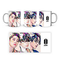 Кружка Sava Family Bangtan Boys BTS Рисунок Яркие волосы Army CP 04.481.300 SF