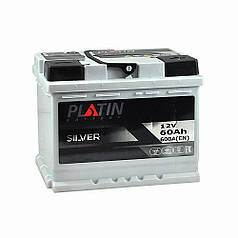 Автомобільний акумулятор PLATIN Silver 60 Ah 600A R+ (правий +) MF