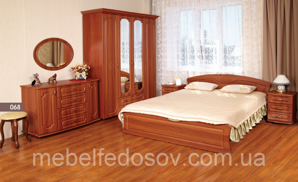 Спальня Дженифер No1 (БМФ) без ламельної основи, фото 1