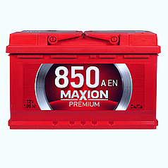 Автомобільний акумулятор MAXION Premium 100 Аh 850A R+ (правий +) TR L5