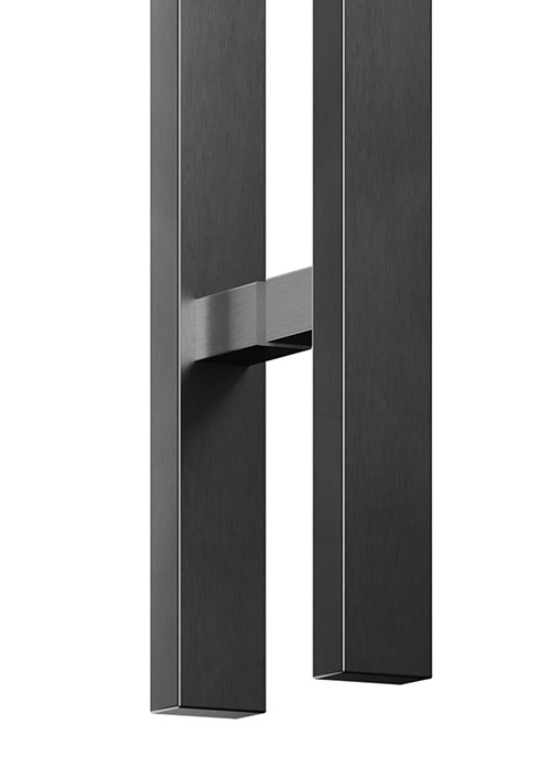 Чорні ручки скоби для дверей SteelTek G103 20х40х1,2 мм (Україна)