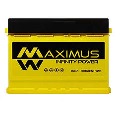 Автомобільний акумулятор MAXIMUS 80Ah 780A R+ (правий +) MF L3