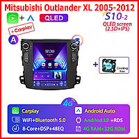 Штатная автомагнитола Android для Mitsubishi Outlander XL 2005-2012 Tesla Style S10-2 DSP 4/32Гб 8CORE WiFi 4G