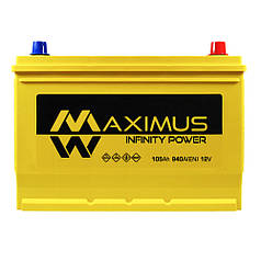 Автомобільний акумулятор MAXIMUS Asia smf (N70) 105Ah 940A R+
