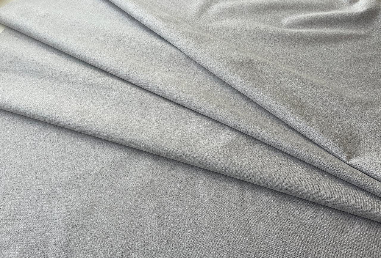 Блекаут двосторонній фактурний 100% сірий 300см Туреччина 88469v6, фото 1