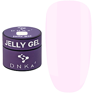 Гель-желе для нарощування DNKa Jelly Gel No0002 Vanilla, 15 мл молочно-рожевий