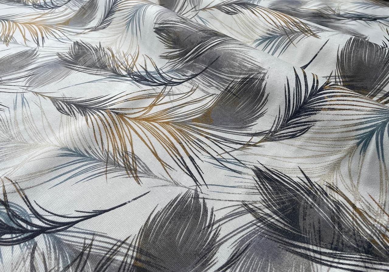 Декоративна тканина з малюнком листя 180см тефлон 88481v2, фото 1