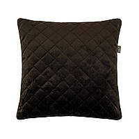Диванная декоративная подушка 30х30 темно коричневая