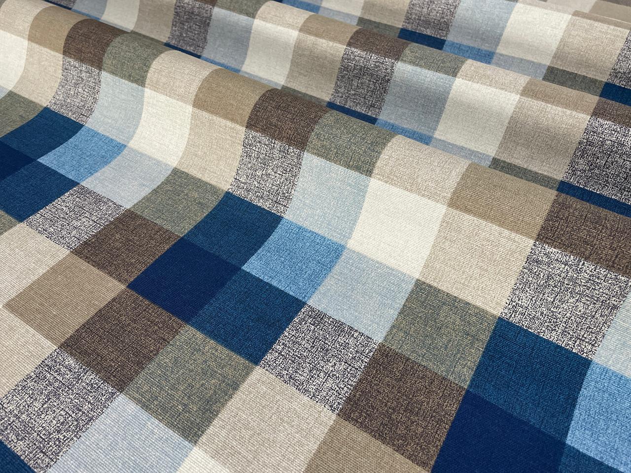 Декоративна тканина велика клітина 180см тефлон 88453v18, фото 1