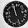 Настінний годинник круглий «Математика» дерев'яний з принтом 36 см, фото 2