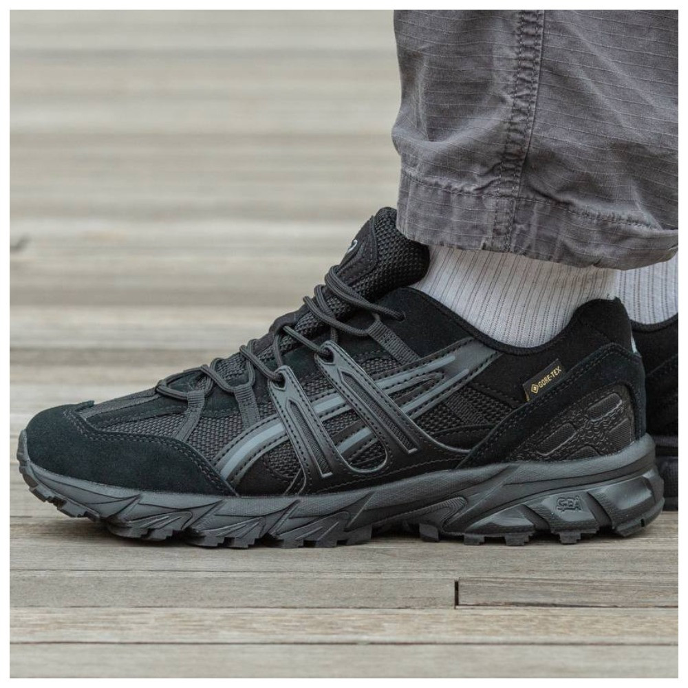 Чоловічі кросівки Asics Gel-Sonoma 15-50 Gore-Tex Black, чорні замшеві ...