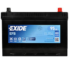 Автомобільний акумулятор EXIDE (EL954) Start-Stop EFB 95 Ah 800A R+ D31