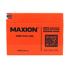 Мотоакумулятор MAXION 12 V 2,3 A R+ (правий +) GT 4B-5 (AGM)