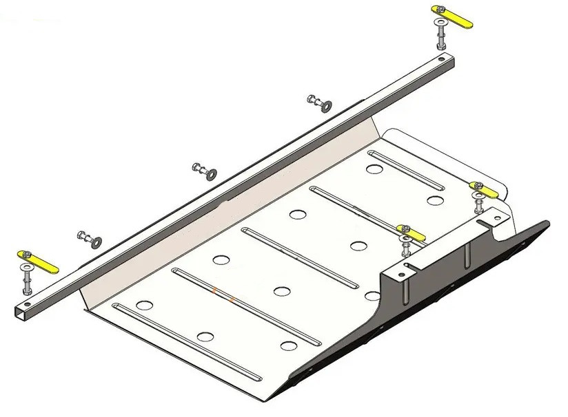 Захист топливного бака Chery Tiggo 8 (c 2018--) Кольчуга, фото 1