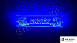 Світлодіодна табличка для вантажівки Ванек синього кольору, фото 4