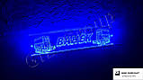 Світлодіодна табличка для вантажівки Ванек синього кольору, фото 3