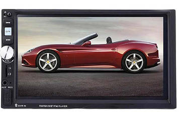 2din Автомагнітола 7022 7" Екран + AV-in + пульт на кермо (коротка)