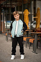 Спортивный детский костюм для мальчика цвет светлая мята р.158 443631