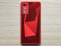 Чехол (бампер, накладка) для Samsung Galaxy S20 FE противоударный, красный, 3D рисунок, глянец, пластик
